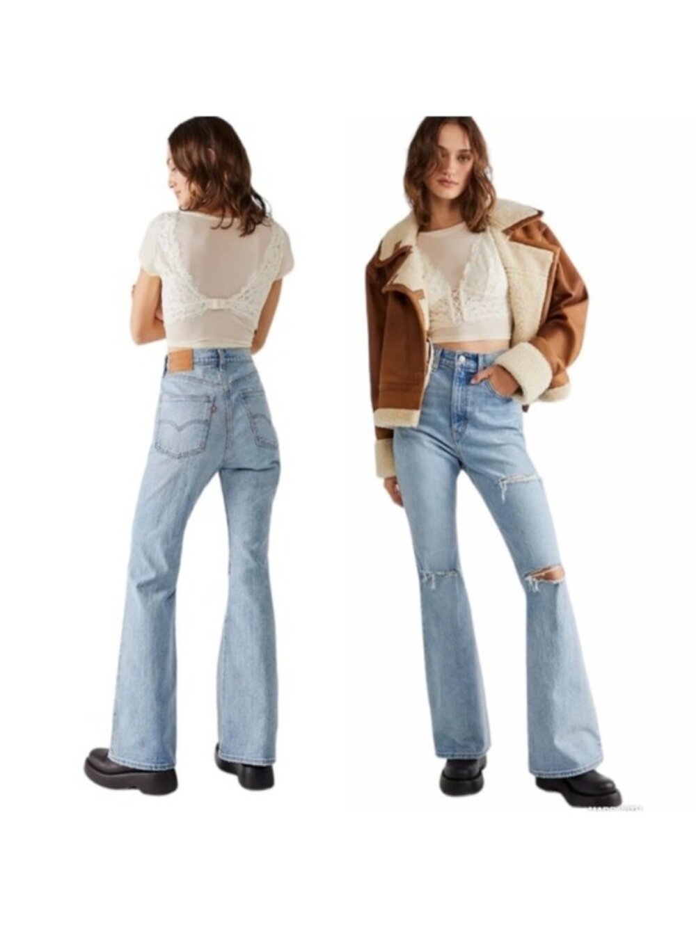 Levi's 70s High-Rise Flare Jeans distressed 29